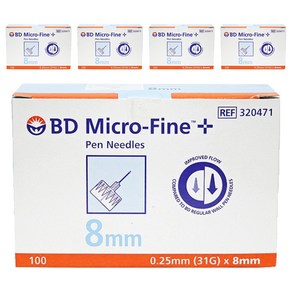 벡톤디킨슨 마이크로파인 인슐린 펜니들 31g 8mm, 5개, 100개입