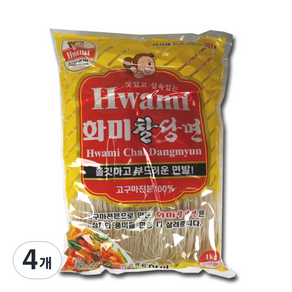 화미 찰당면, 1kg, 4개