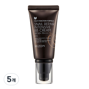 미즈온 스네일 리페어 인텐시브 비비 크림 SPF50+ PA+++ 50ml, 21호, 5개