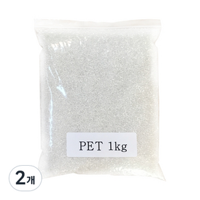 소백사 PP 알갱이 1kg, 2개, 투명