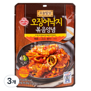 오늘밥상 오징어낙지 볶음양념, 120g, 3개