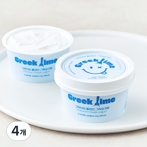 그릭타임 플레인 그릭요거트, 100g, 4개, 1개입