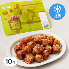 아임닭 닭가슴살 치킨팝콘 돈까스맛 (냉동), 100g, 10개