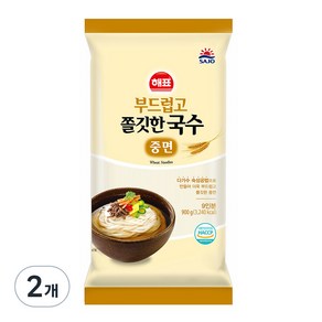 해표 부드럽고 쫄깃한 국수 중면, 2개, 900g