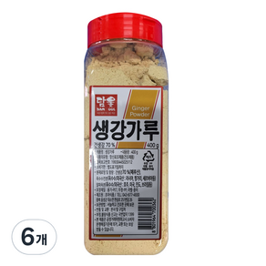 담울 생강가루, 400g, 6개