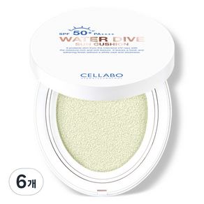 셀라보 워터다이브 선쿠션 SPF50+ PA++++, 6개, 23g