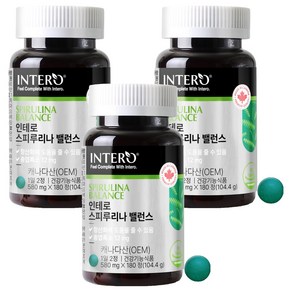인테로 스피루리나 밸런스 104.4g, 3개