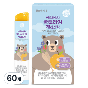 하루활력 에치에치 배도라지 젤리스틱, 20g, 60개