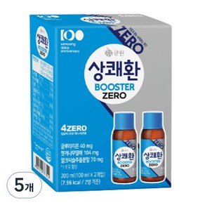 상쾌환 부스터 ZERO 숙취해소음료 2p, 100ml, 10개