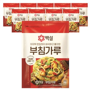 백설 부침가루, 1kg, 10개