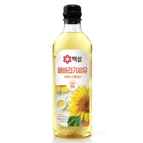 백설 해바라기유, 900ml, 1개