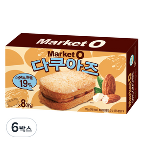 오리온 마켓 오 다쿠아즈, 176g, 6개