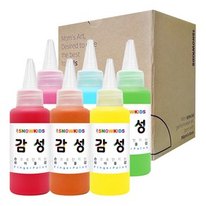 스노우키즈 감성물감 세트, 70ml, 6색