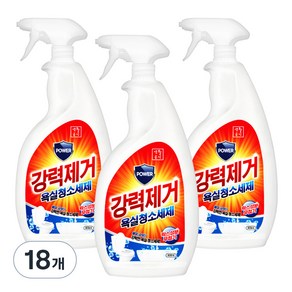 생활공식 강력제거 욕실청소세제, 18개, 600ml