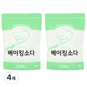 소다스쿨 프리미엄 베이킹소다, 3kg, 4개