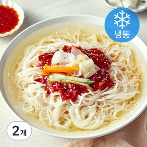 푸딩프렙 동치미 물 비빔국수 (냉동), 450g, 2개