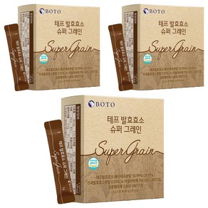 보뚜 테프 발효효소 슈퍼 그레인 영양제 30p, 90g, 3개