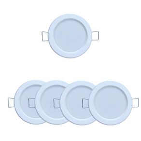 LED 다운라이트 7.62cm 매립등 5w 5p, 전구색, 5개