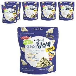 베베스트 처음먹는 아이 김스낵, 멸치맛, 20g, 6개