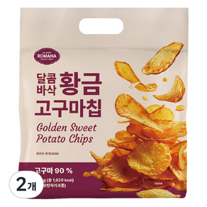 로마나 황금 고구마칩, 320g, 2개