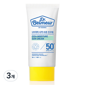 더페이스샵 닥터벨머 UV 더마 시카 수분 선크림 SPF50+ PA++++, 50ml, 3개