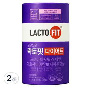 락토핏 다이어트 유산균 60p, 120g, 2개