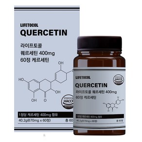 라이프토콜 퀘르세틴 400mg 60정 케르세틴, 1개