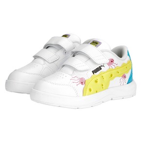 [PUMA]푸마_아동용_이볼브 코트 스폰지밥 V PS_EVOLVE COURT SPONGEBOB V PS_운동화_화이트_39087001