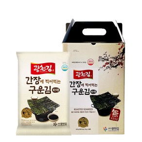 광천김 간장에 찍어먹는 구운 파래김, 100g, 1개