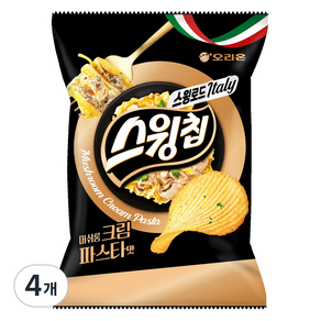 오리온 스윙칩 머쉬룸크림파스타맛, 4개, 50g