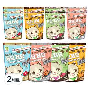 캐츠랑 저요저요 고양이 보양간식 4종 콤보 60g, 닭고기, 양고기, 연어, 참치, 2세트