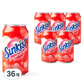 썬키스트 자몽 소다, 355ml, 36개