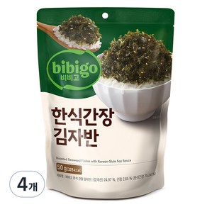 비비고 한식간장 김자반, 50g, 4개