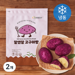 알앤알코리아 고구마빵 5개입 (냉동), 400g, 2개