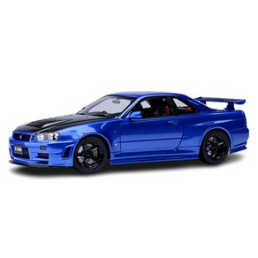 오토아트 닛산 스카이라인 니스모 R34 GT R Z TUNE 모형자동차 AA774603BL, 블루, 1개