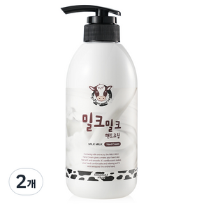 과일나라 밀크 밀크 핸드크림, 2개, 500ml