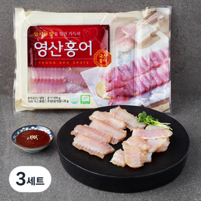 품질인증 영산 국산 홍어 모둠살 100g + 초고추장 25g