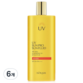 이자녹스 UV선프로 365 익스트림 선플루이드 SPF50+ PA++++, 70ml, 6개