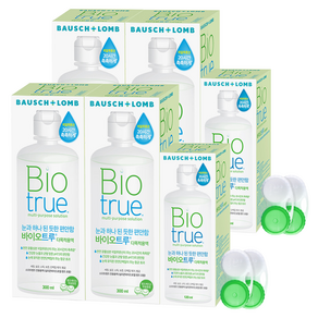 바이오트루 렌즈세정액 300ml 2p + 120ml + 렌즈케이스 2p, 820ml, 2세트