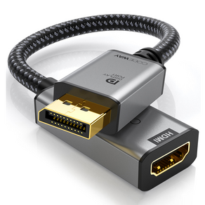 코드웨이 DP to HDMI 젠더, 4K@60Hz v2.0, 1개