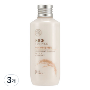 더페이스샵 라이스앤세라마이드 모이스처라이징 에멀전, 150ml, 3개