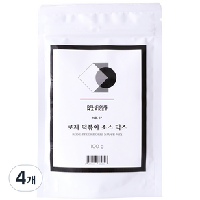 딜리셔스마켓 로제 떡볶이 소스 믹스, 100g, 4개