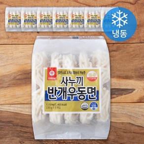 천일식품 사누끼 반개 우동면 (냉동), 1.15kg, 8개