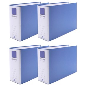 희망사무포인트 2공 파이프 바인더 A4 9X7 군 B497E, 하늘색, 4개