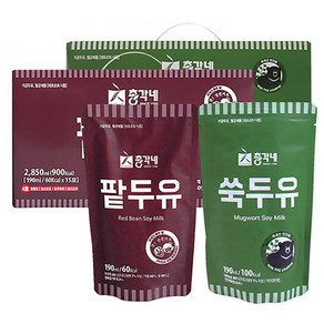 총각네 팥두유 190ml x 15p + 쑥두유 190ml x 15p, 1세트