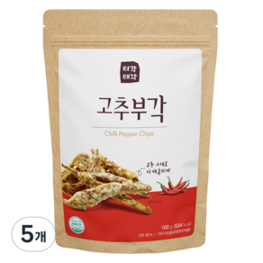 티각태각 고추부각, 100g, 5개