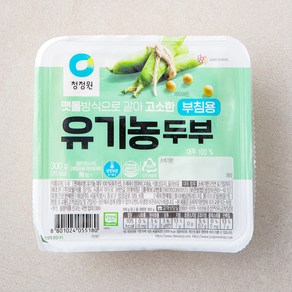 청정원 유기농 두부 부침용, 300g, 1개