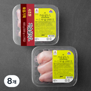 사조원 닭 가슴살 (냉장), 300g, 8개