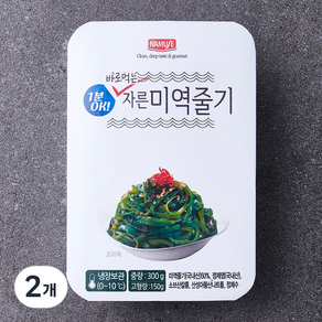 나무새 자른 미역줄기, 300g, 2개