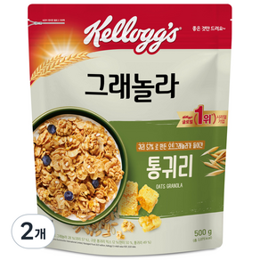 켈로그 통귀리 그래놀라, 500g, 2개